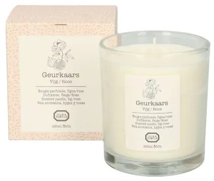 Geurkaars, vijg en roos, 250 ml