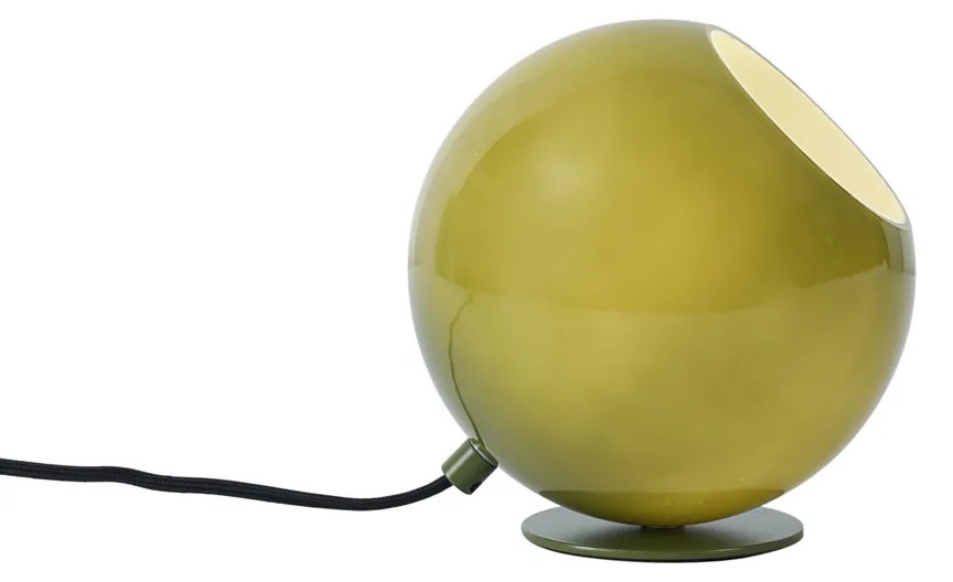Retro tafellamp groen met glas - Mabel