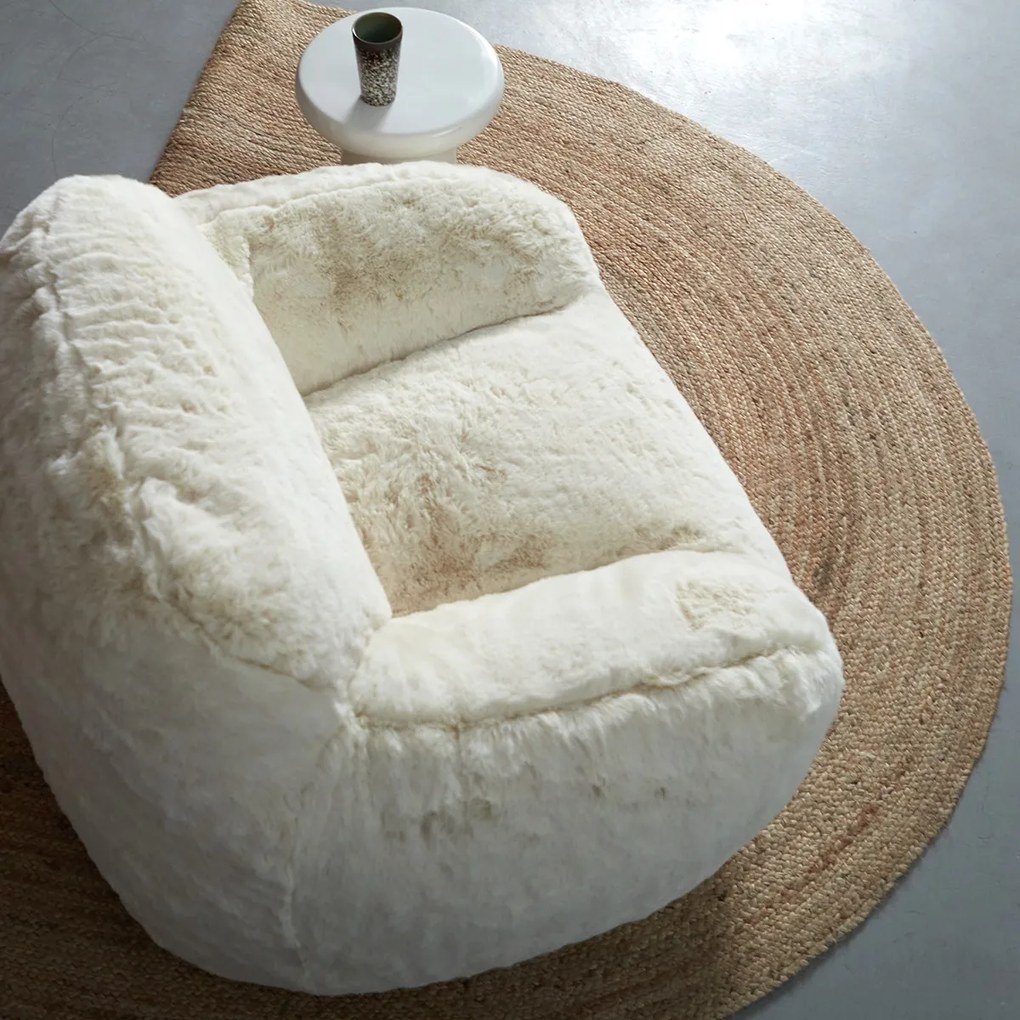 Fluffy Fauteuil Creme Vacht