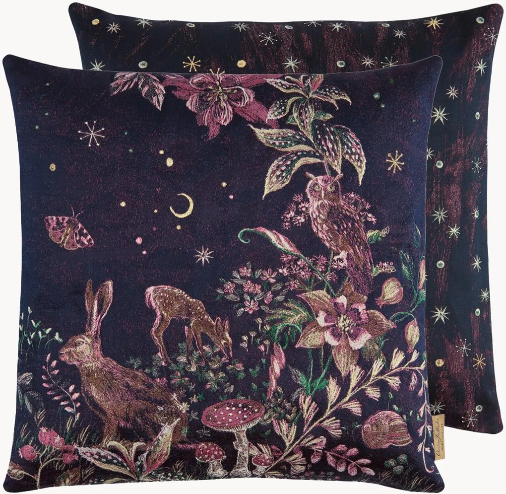 Omkeerbare jacquard kussenhoes Magic Forest