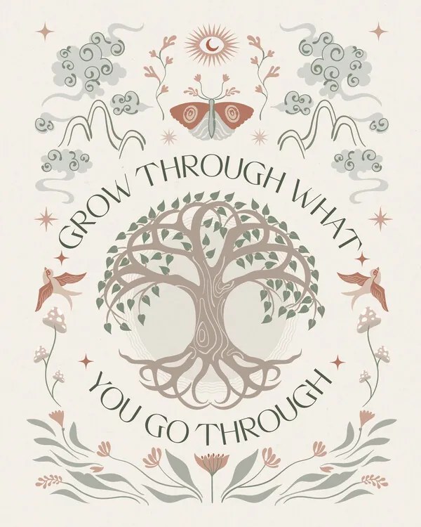 Ilustratie Grow Through, Beth Cai