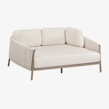Dubbele Ligstoel Van Bouclé En Aluminium Met Boleni-kussens Bouclé Gardeniawit - Sklum
