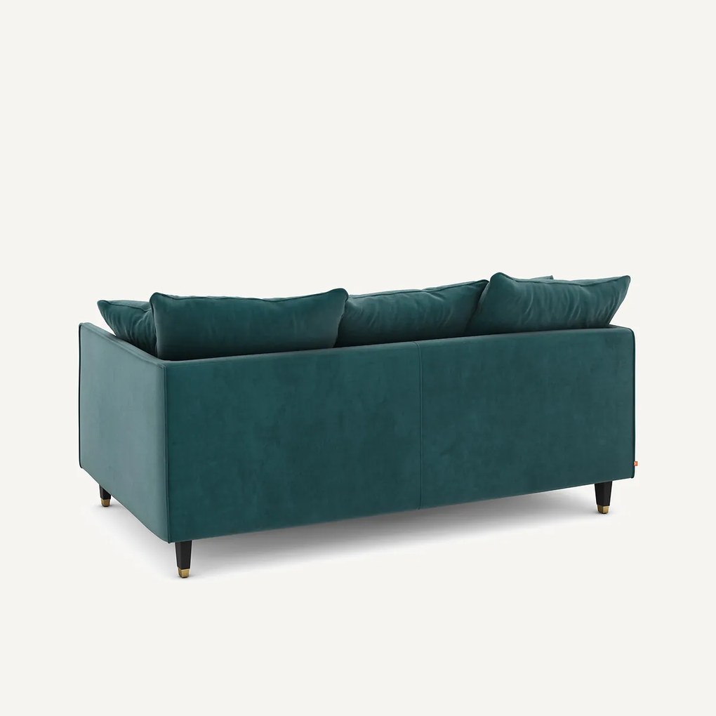 3-zits compacte fluwelen bank, Lazare