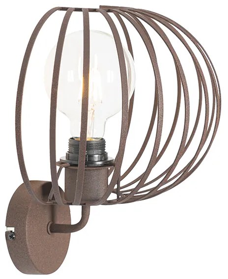 Design wandlamp roestbruin 30 cm - Johanna