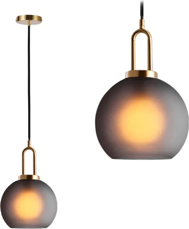 Plafondlamp Hangende Glazen Bol 20cm APP626-1CP