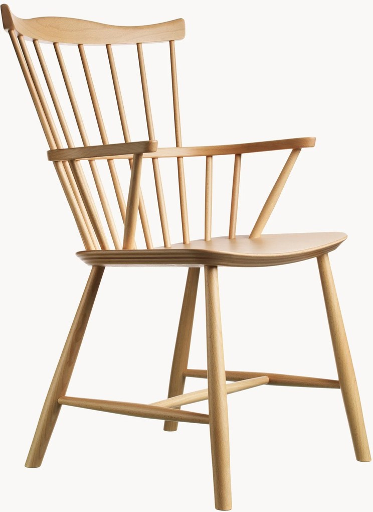 Handgemaakte eetstoel J52B van beukenhout