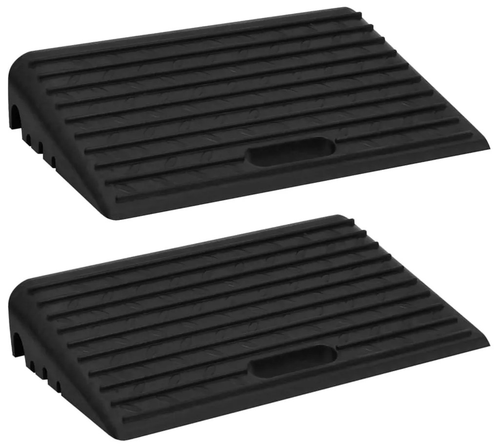 vidaXL Oprijhulpen 2 st 50x30x11 cm rubber