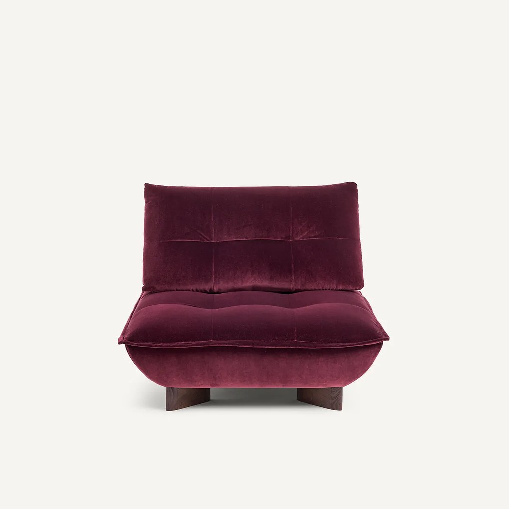 Modulaire fauteuil in fluweel, KAORI