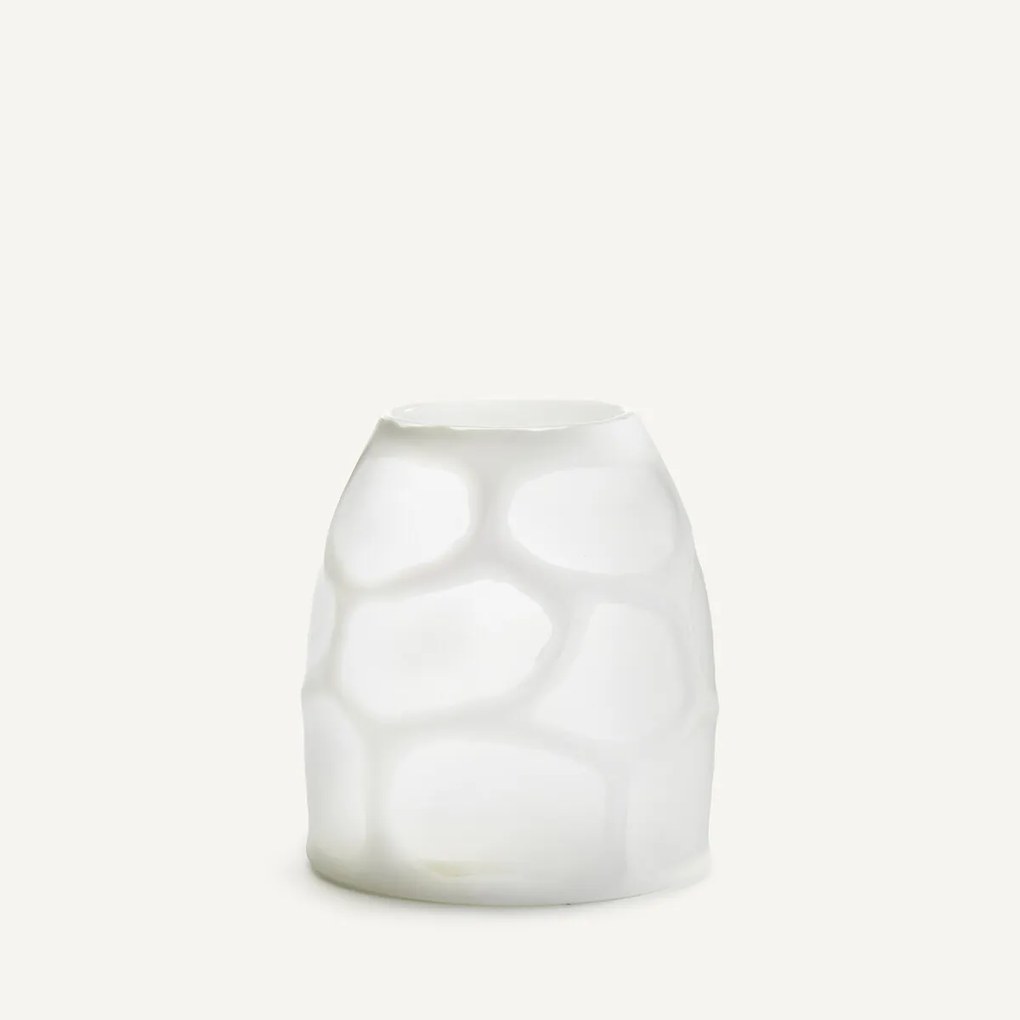 Vaas in mat glas, H20 cm, Arca