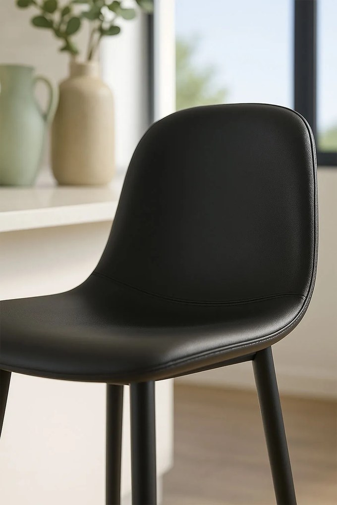 Zwarte Teok Kunstleer