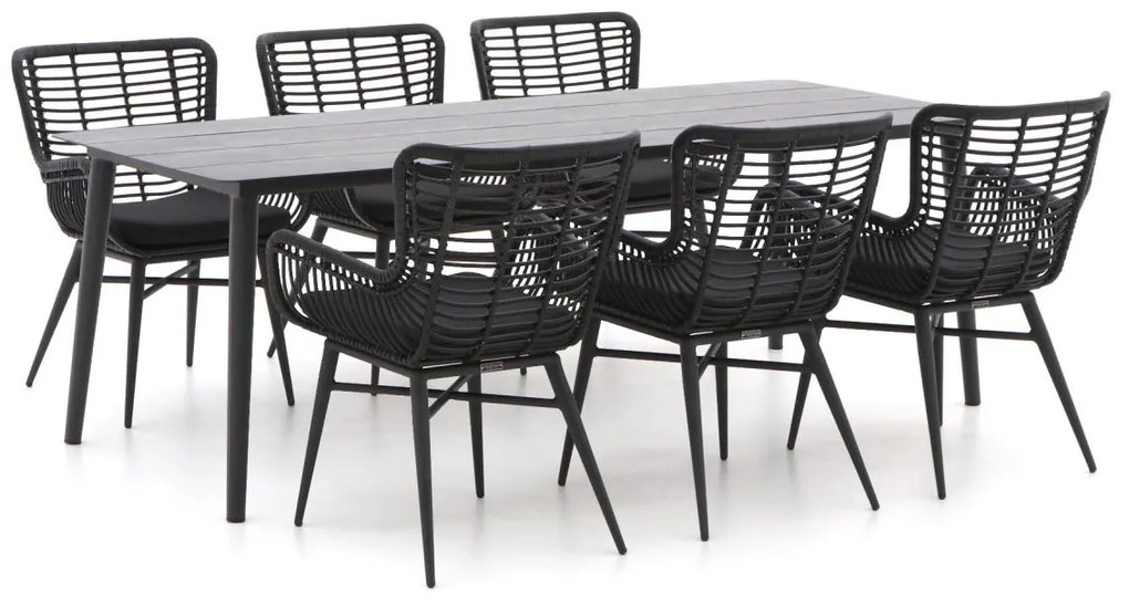 Diningset Intenso  | 6 personen | Tuinset wicker (vlechtwerk) | 7-delig | Kees Smit Tuinmeubelen