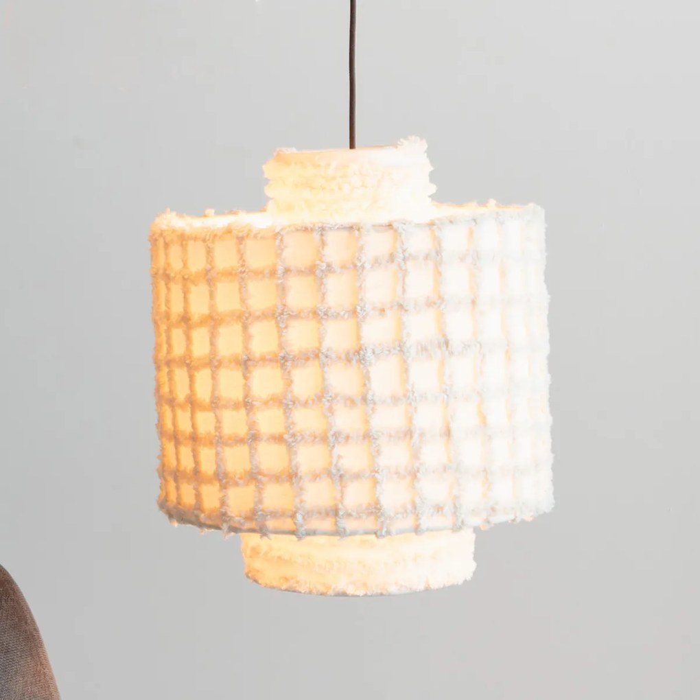 Hanglamp Creme Witte Stof