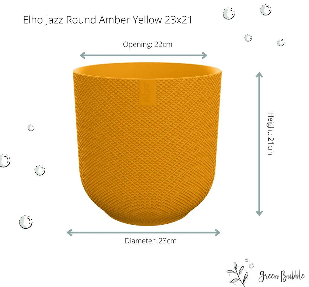 Pot Elho Jazz Round amber yellow