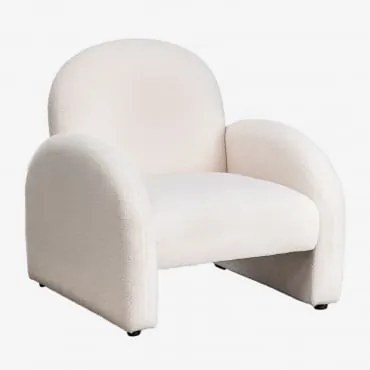 Chenille-fauteuil Anna Chenille White - Sklum