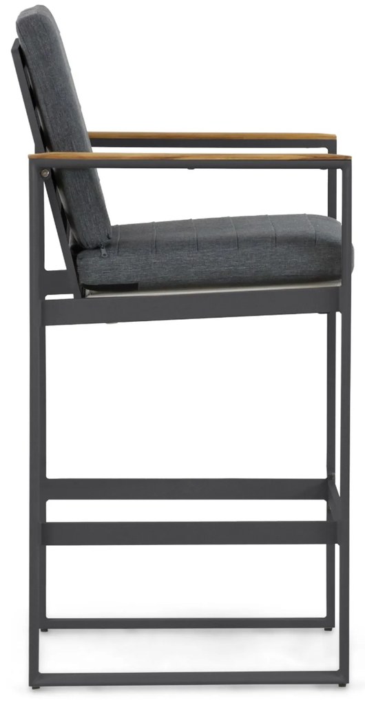 Barstoel Aluminium Grijs-antraciet Lifestyle Garden Furniture Faro