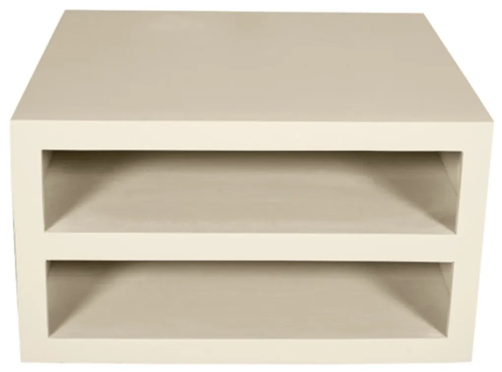 Starfurn Brussel Vierkante Salontafel Beige Hout - 80 X 80cm.