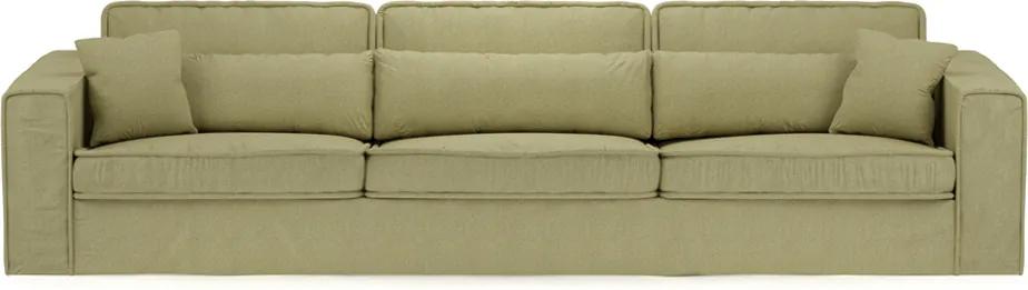 Rivièra Maison - Metropolis Sofa XL, washed cotton, moss green - Kleur: groen