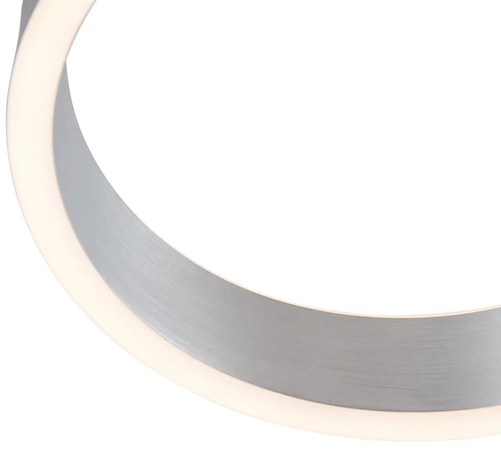Design plafondlamp staal incl. LED 3-staps dimbaar - Frank Design Binnenverlichting Lamp