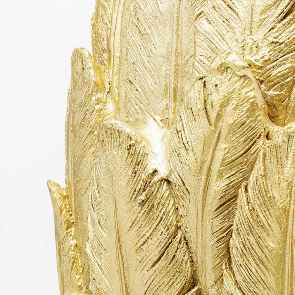 Kare Design Feathers Gold Gouden Vaas Van Veren L