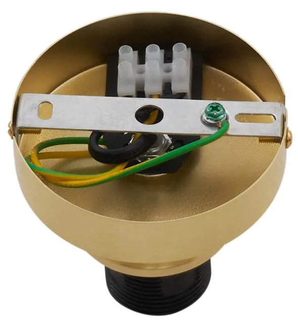 Design plafondlamp messing met amber fading glas - Pillon