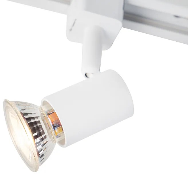 Smart railsysteem wit 1-fase 5-lichts incl. Wifi GU10 - Iconic Jeany Modern GU10 Binnenverlichting Lamp