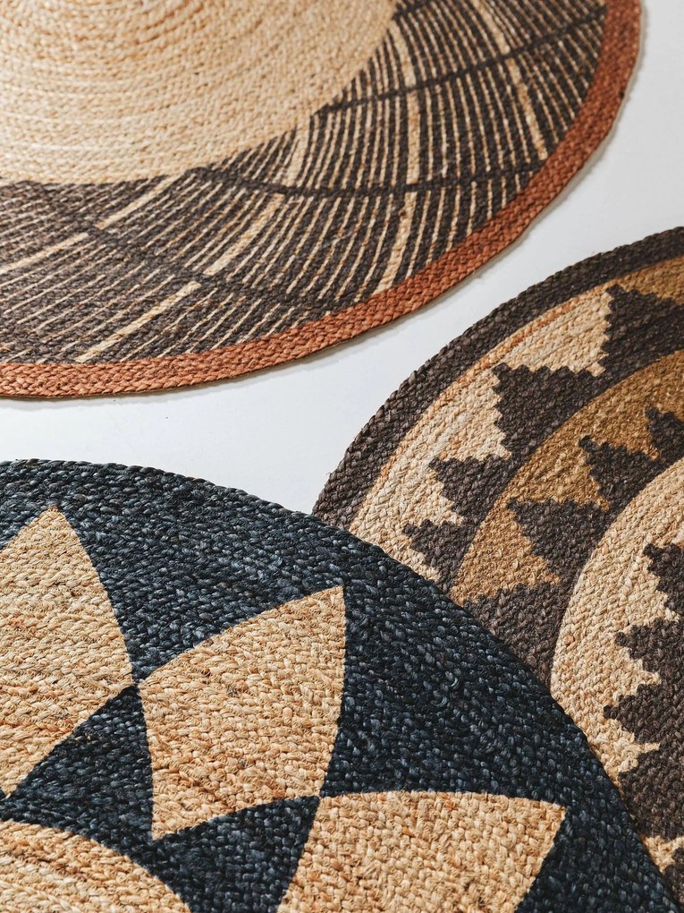 Vloerkleed Sahara jute rond | Benuta