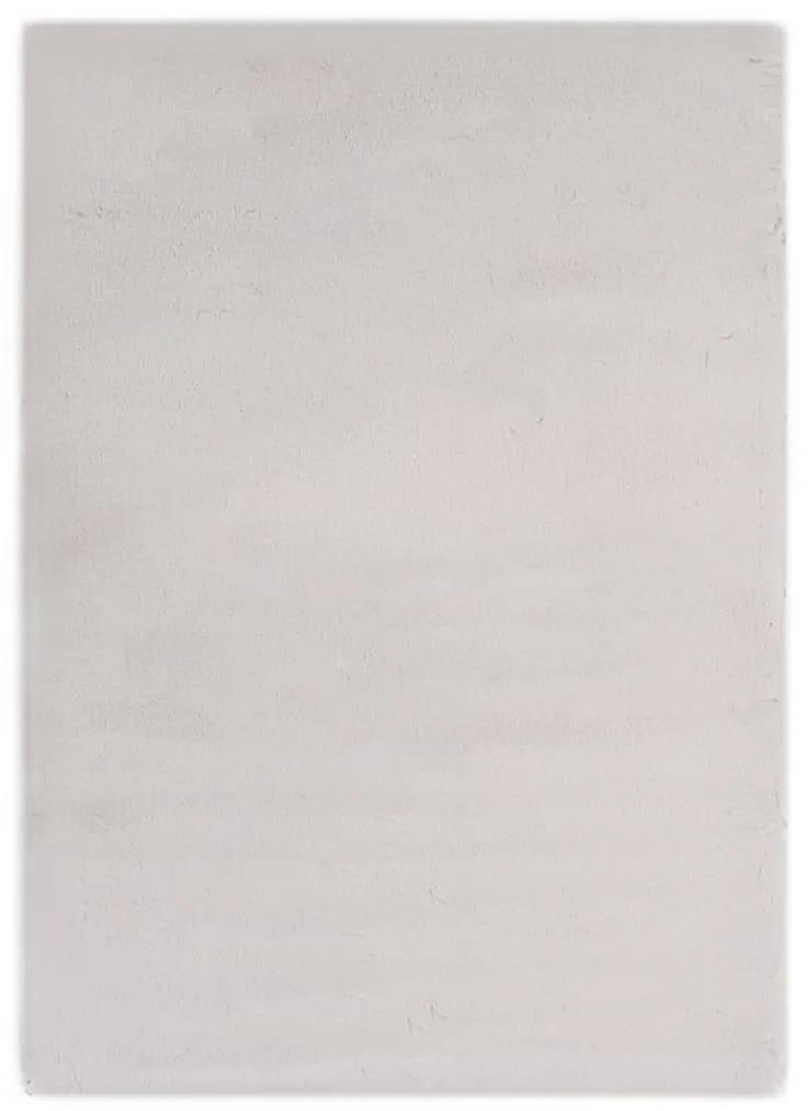 vidaXL Vloerkleed 160x230 cm kunstkonijnenbont grijs