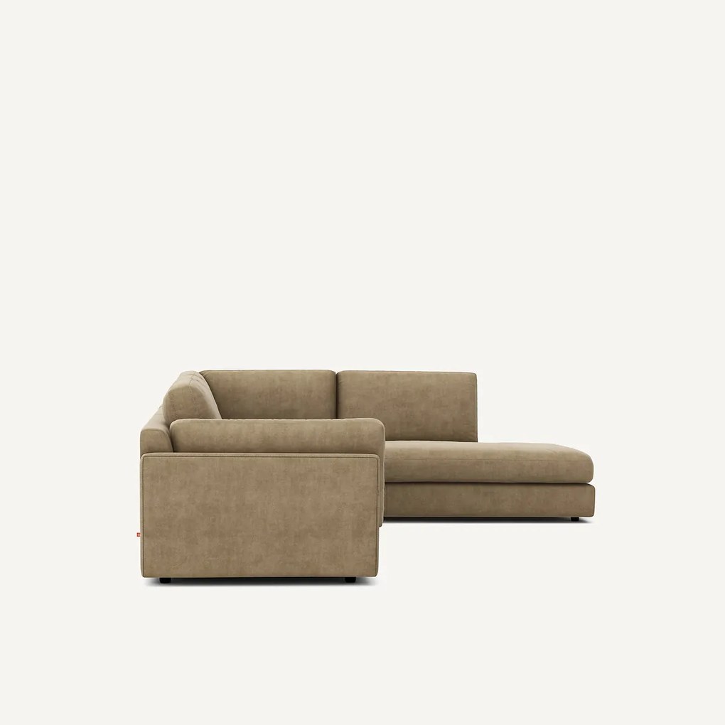 Hoekbank van stonewashed fluweel, César