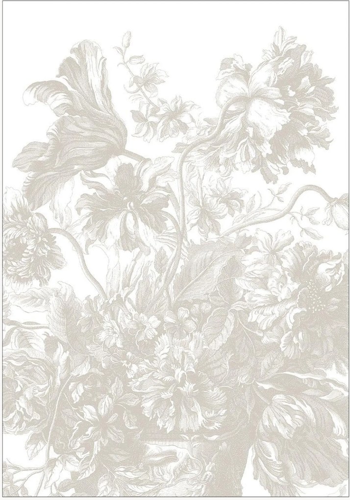Behang Frans Uyterlinde - Engraved Flowers