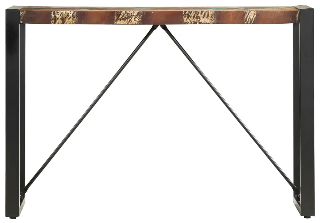 vidaXL Wandtafel 110x35x76 cm massief gerecycled hout