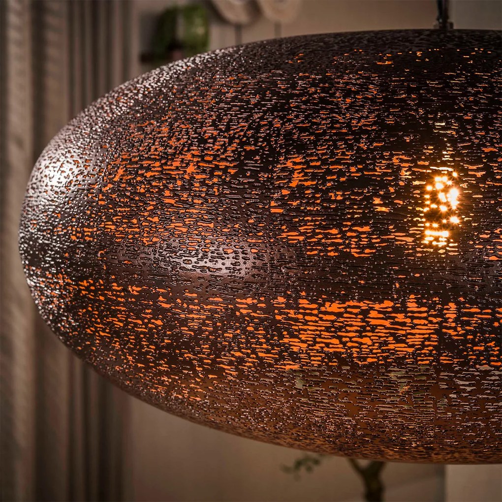 Kopere Hanglamp Met Metalen Kap 68cm