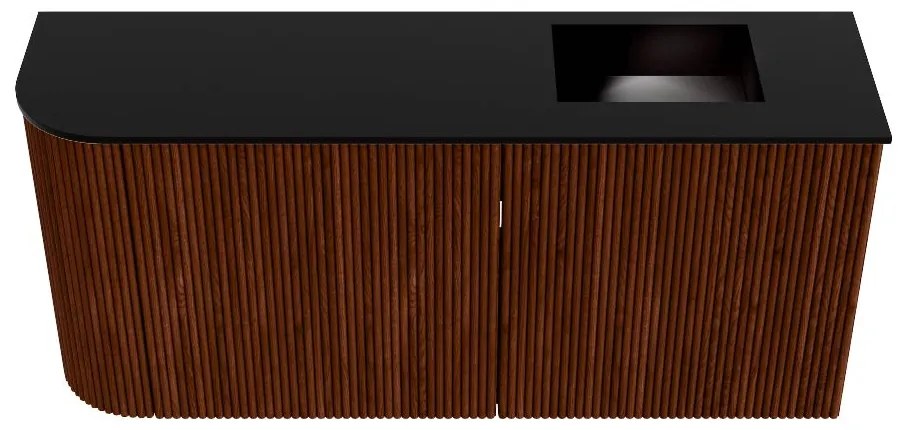 Mondiaz Joya 90cm toiletmeubel ronding links ruby met wastafel faye rechts zonder kraangat urban