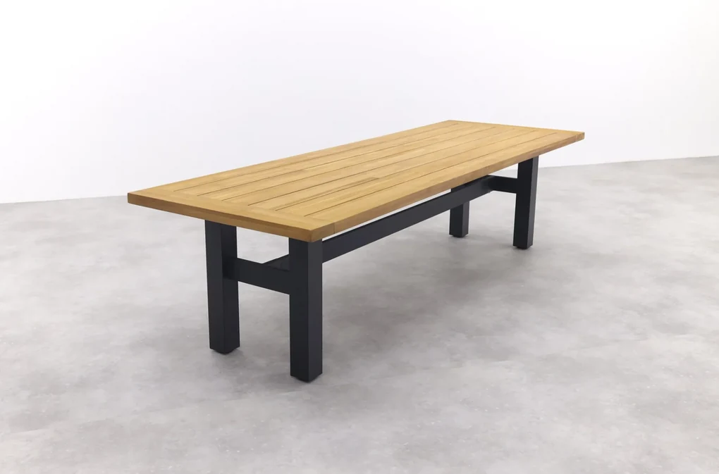 Hartman tuinset - Heron tuintafel black 300 cm. + Sophie studio black