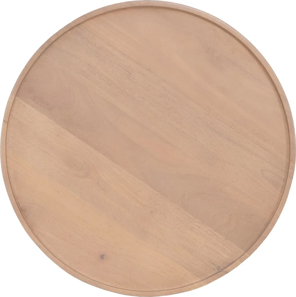 Ronde Salontafel Set Naturel - 70 X 70cm.