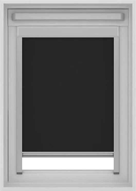 Decosol Rolgordijn Dakraam Cassette Verduisterend - Zwart 134 x 98 cm