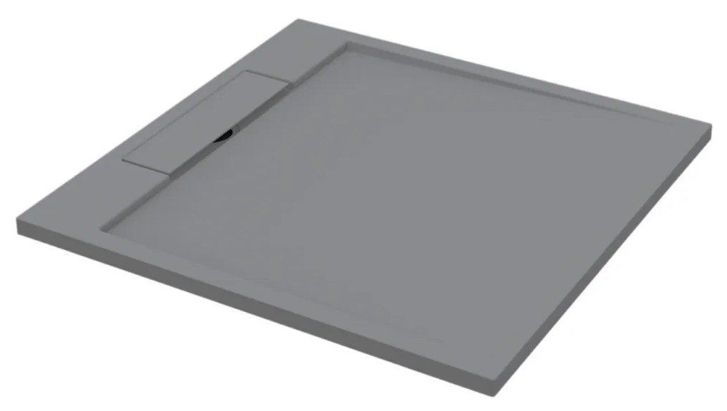 Douchebak Best Design Decent 90x90x3.5 cm Solid Surface Grijs