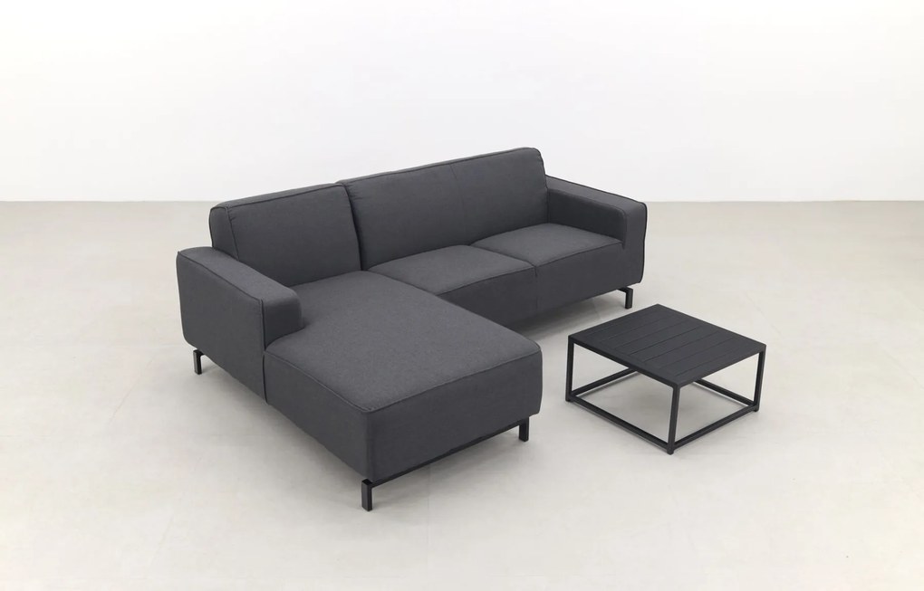 Boavista/Toronto loungebank chaise longue - Sooty - 3-delig - rechts