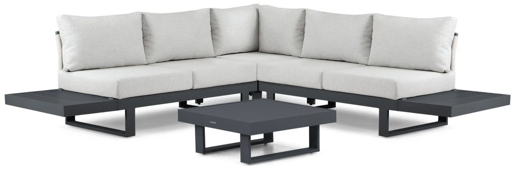 Hoek loungeset 5 personen Aluminium Grijs  Lifestyle Garden Furniture Lorenzo