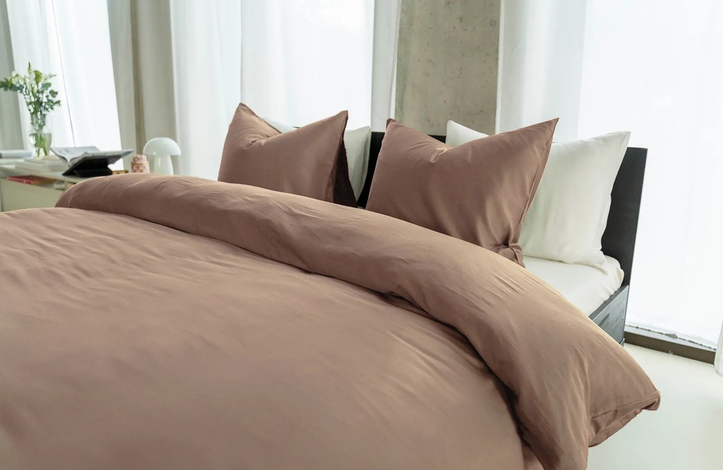 Kayori Saya Dekbedovertrek Mocha – Bij Swiss Sense