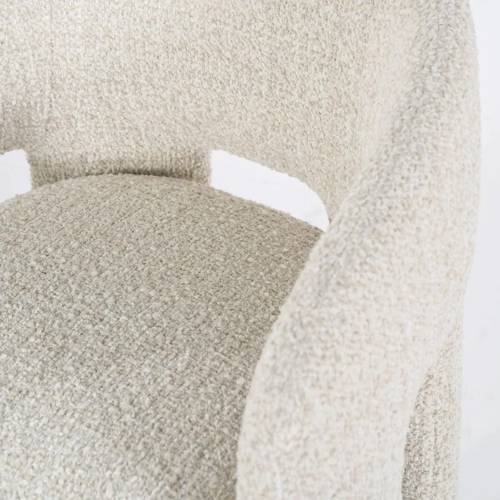 Eleonora Hamilton Beige Eetkamerstoel Hotel Chique Stijl