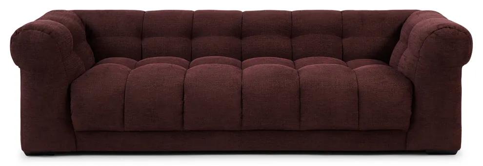 Rivièra Maison - Cobble Hill Sofa 3,5 Seater, celtic weave, passion plum - Kleur: roze