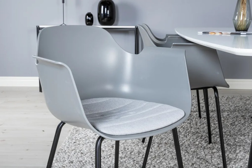 Jörn Eetkamerstoel - Malin - Donkergrijs - Kunststof - Jörn