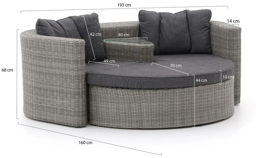 Intenso Venetië loveseat tuinset 2-delig