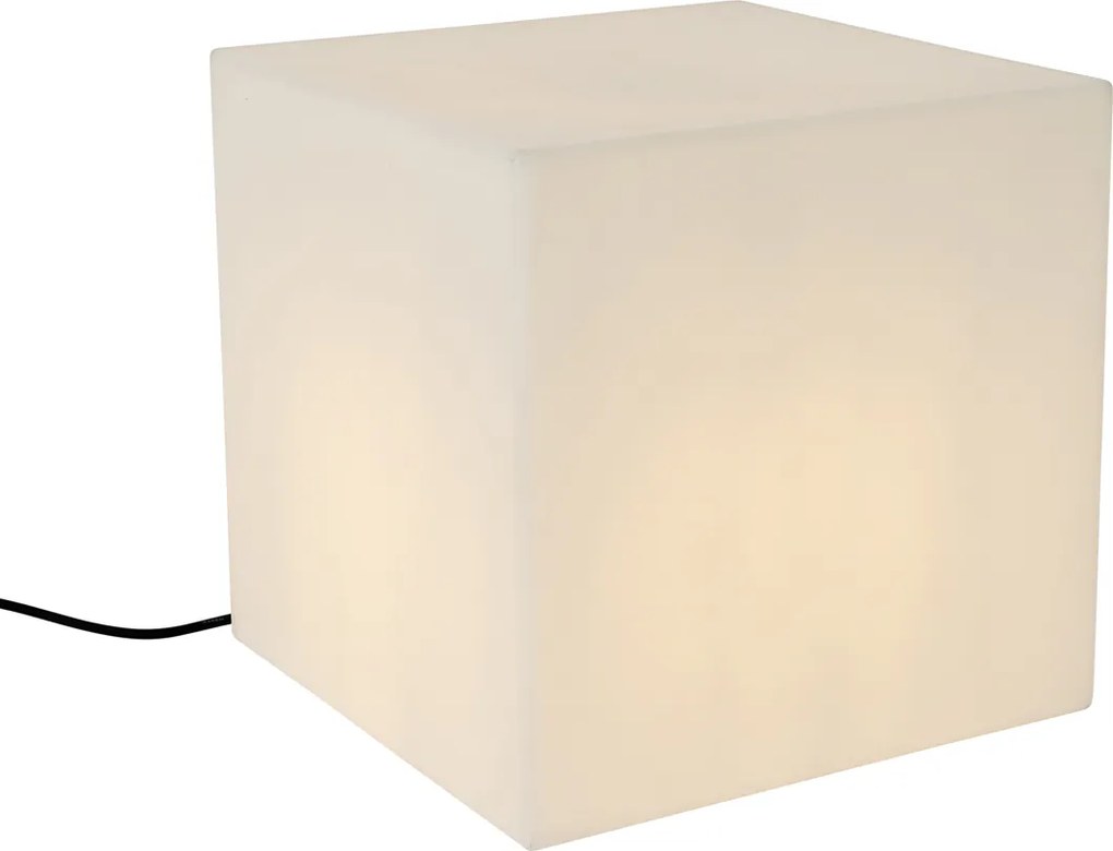 Smart buitenlamp wit 38 cm vierkant incl. LED A60 IP44 - Nura