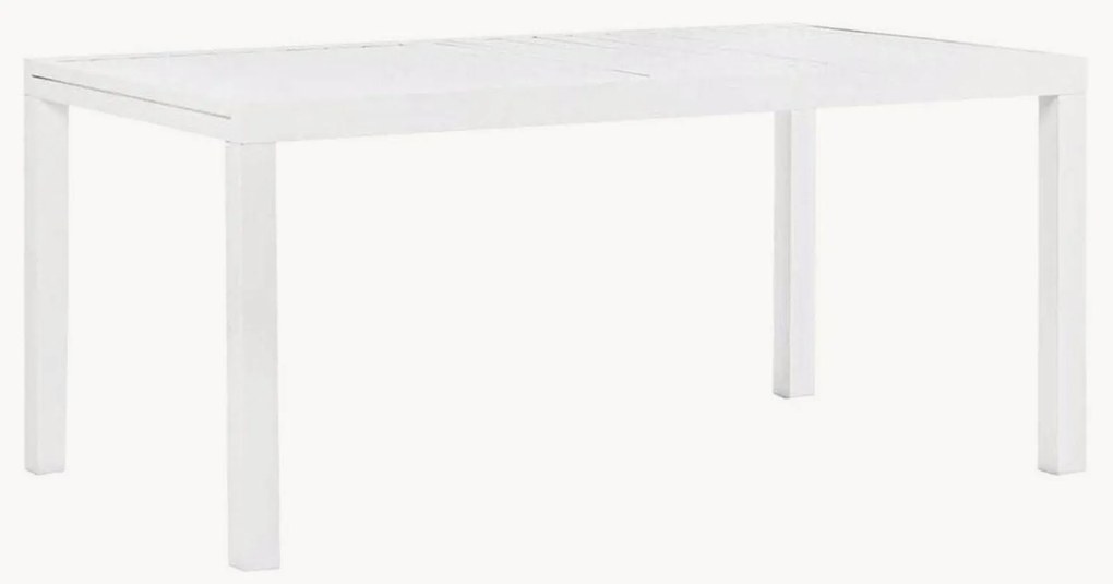 Uitschuifbare tuintafel Hilde in wit, in verschillende formaten