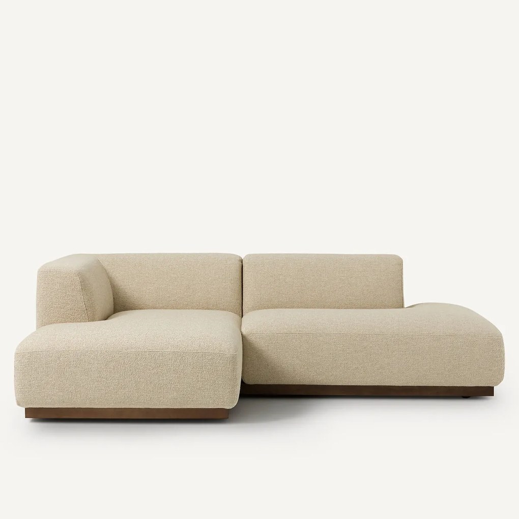 Linkse hoekbank bouclé stof, Jacopo