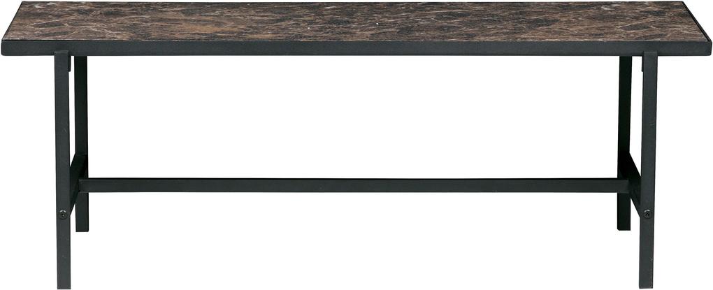 BePureHome | Salontafel Turn hoogte 35 cm x breedte 100 cm x diepte 54 cm zwart tafels metaal, hout  | NADUVI outlet