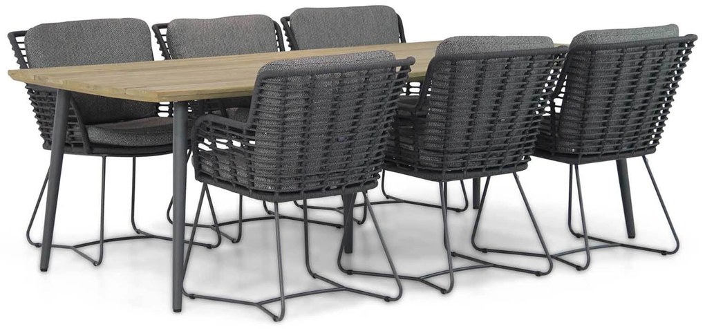Tuinset 6 personen  Rope Grijs 4 Seasons Outdoor Fabrice/Montana