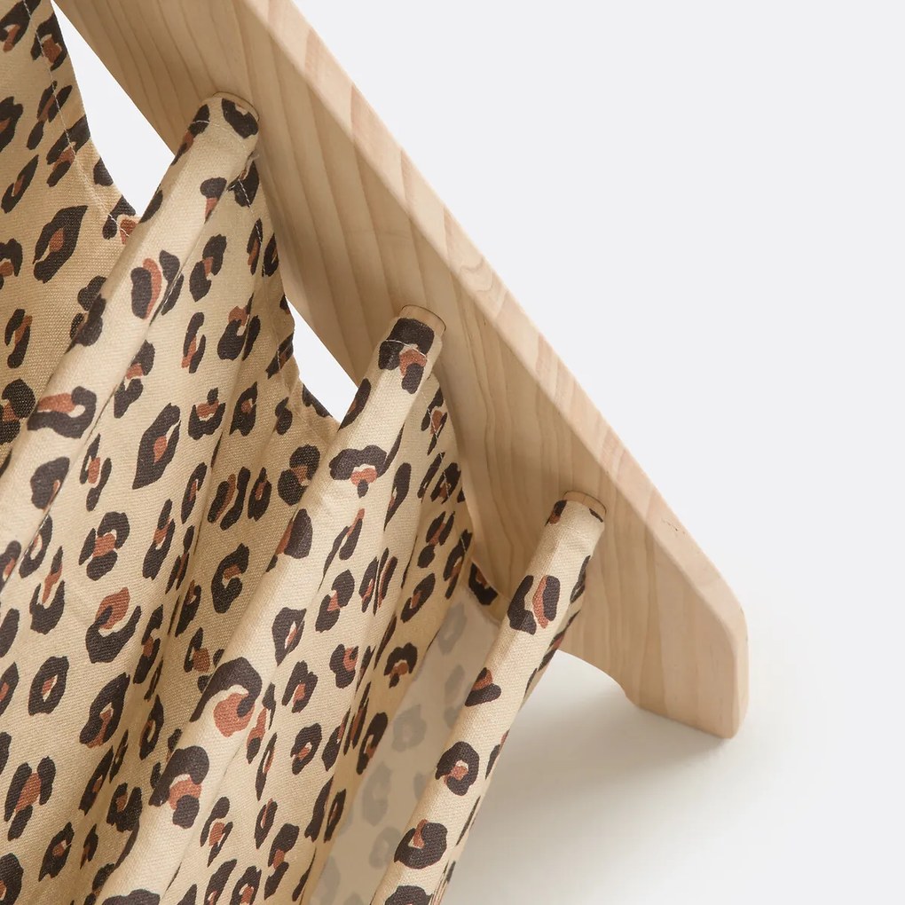 Kinderboekenrek met luipaardprint Azhar