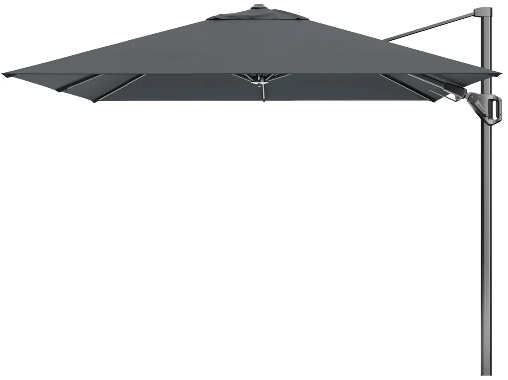 Platinum Voyager Vierkante Zweefparasol T2 2,7x2,7 m. - Antraciet